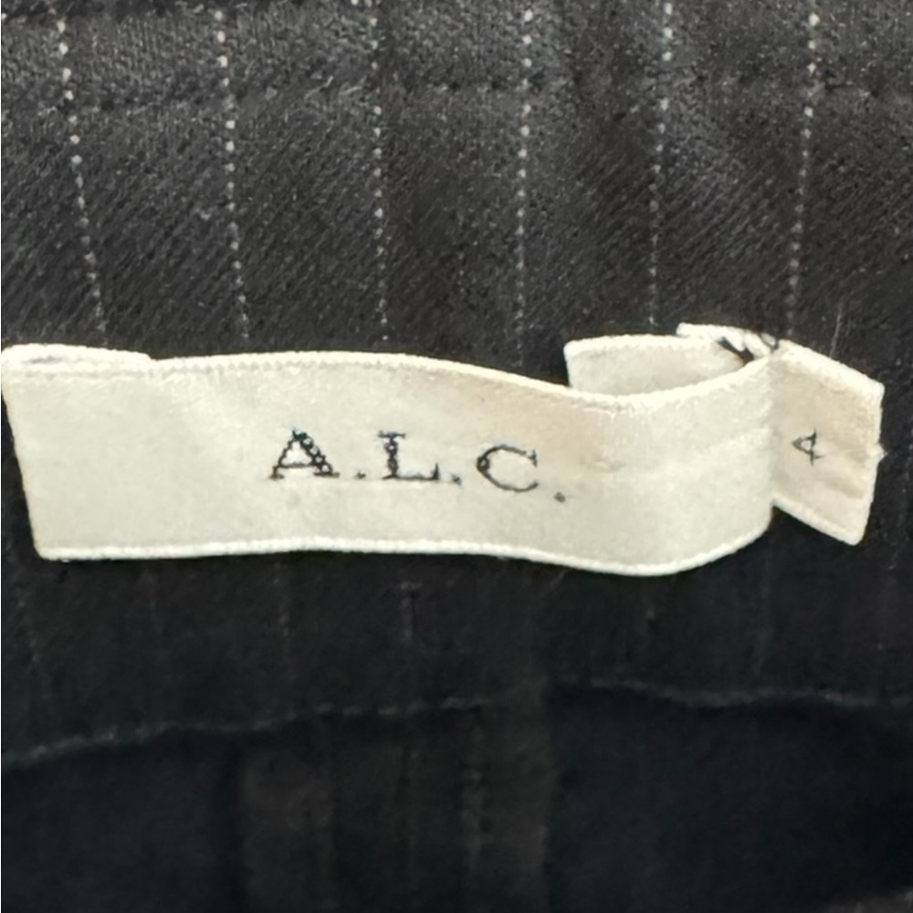 A.L.C. Charcoal Pinstripe Trousers - Picture 2 of 3